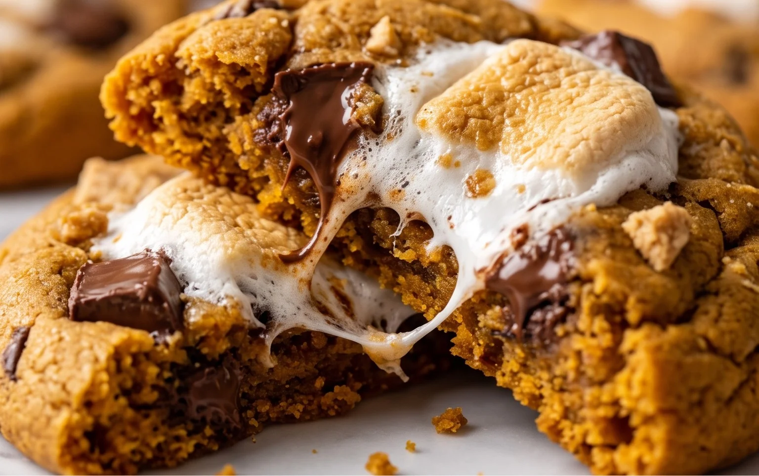 Pumpkin S'mores Cookies